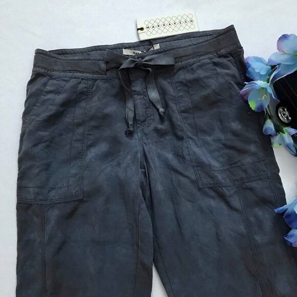 Anthropologie Marrakech NWT Tye Dye Blue Convertible Pants Women 28 - Picture 3 of 11